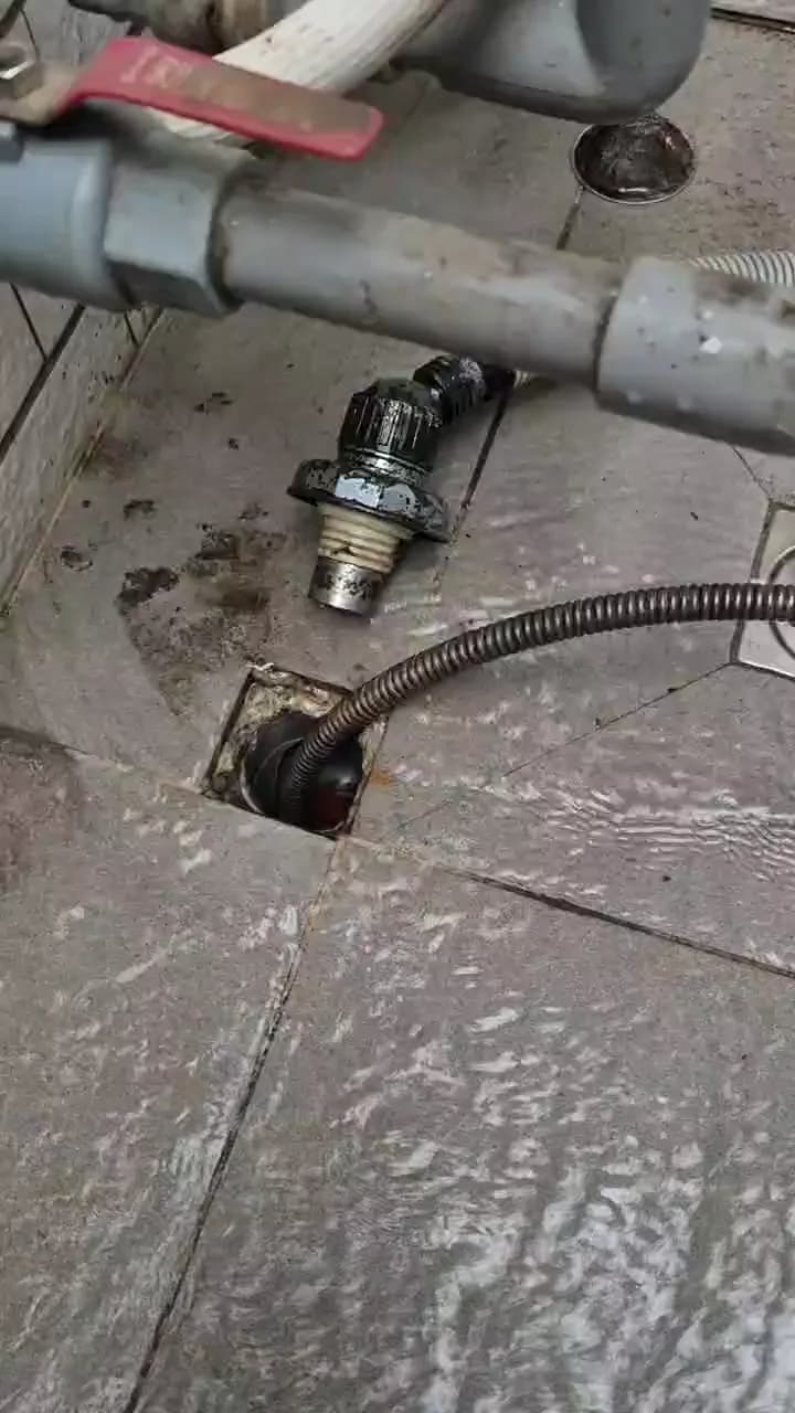 南區洗衣機排水管疏通實際施工照片