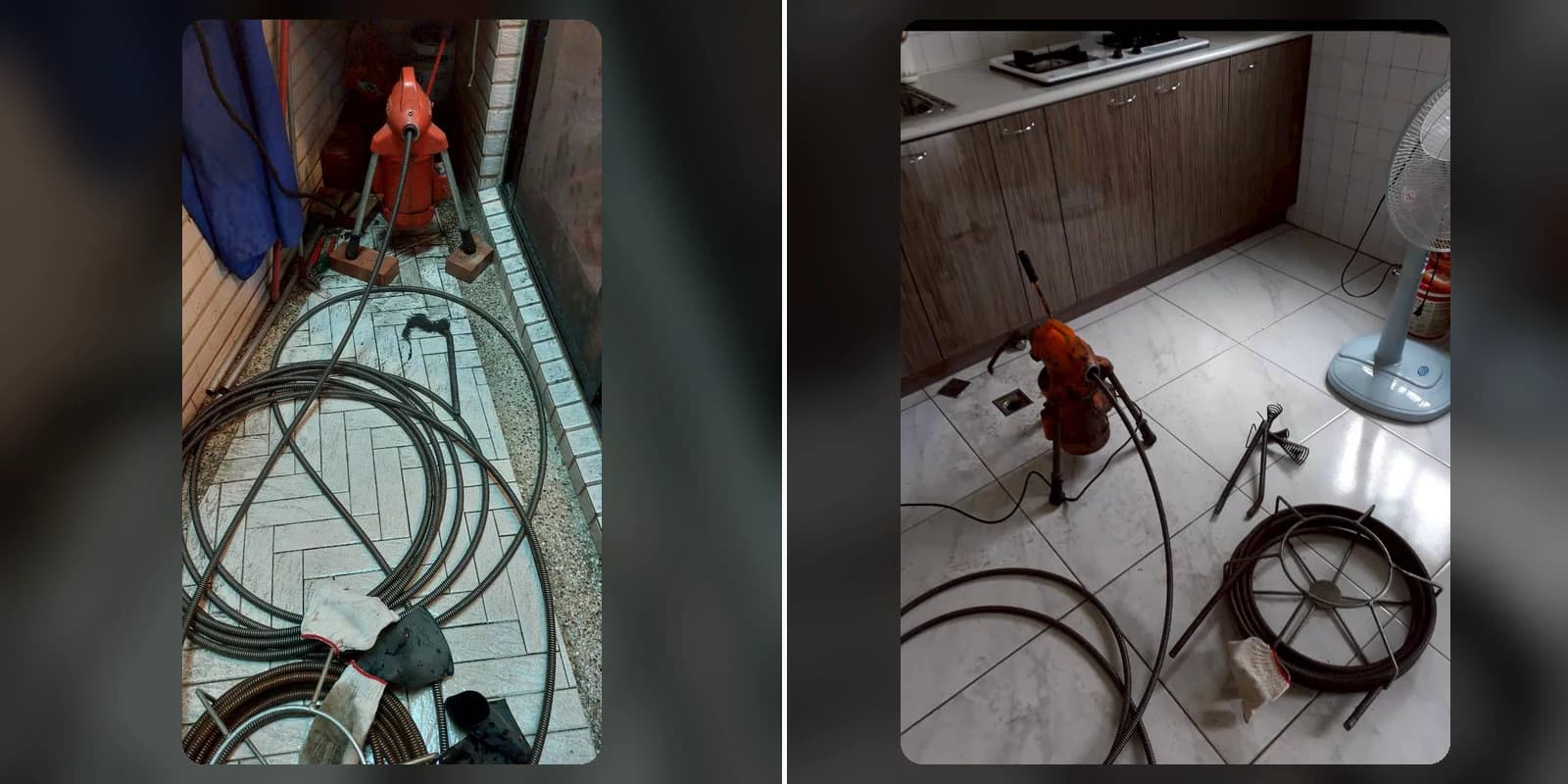 室內排水管實際施工照片
